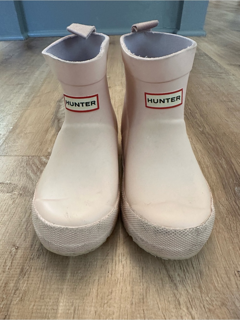 Hunter Kids Light Pink Short Play Rain Boots